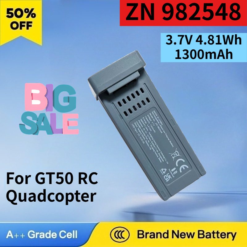 Drone Rc Gt50 - New ZN 982548 3.7V 4.81Wh 1300mAh