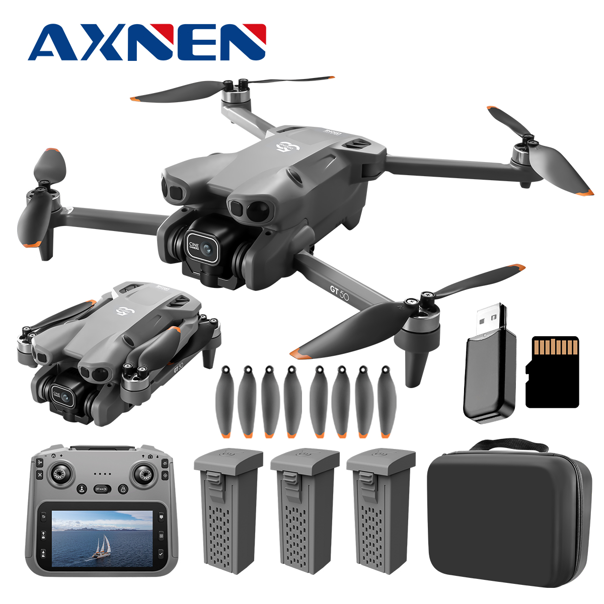 Drone Rc Gt50 - New GT50 Drone 4.3-Inch Screen Remote