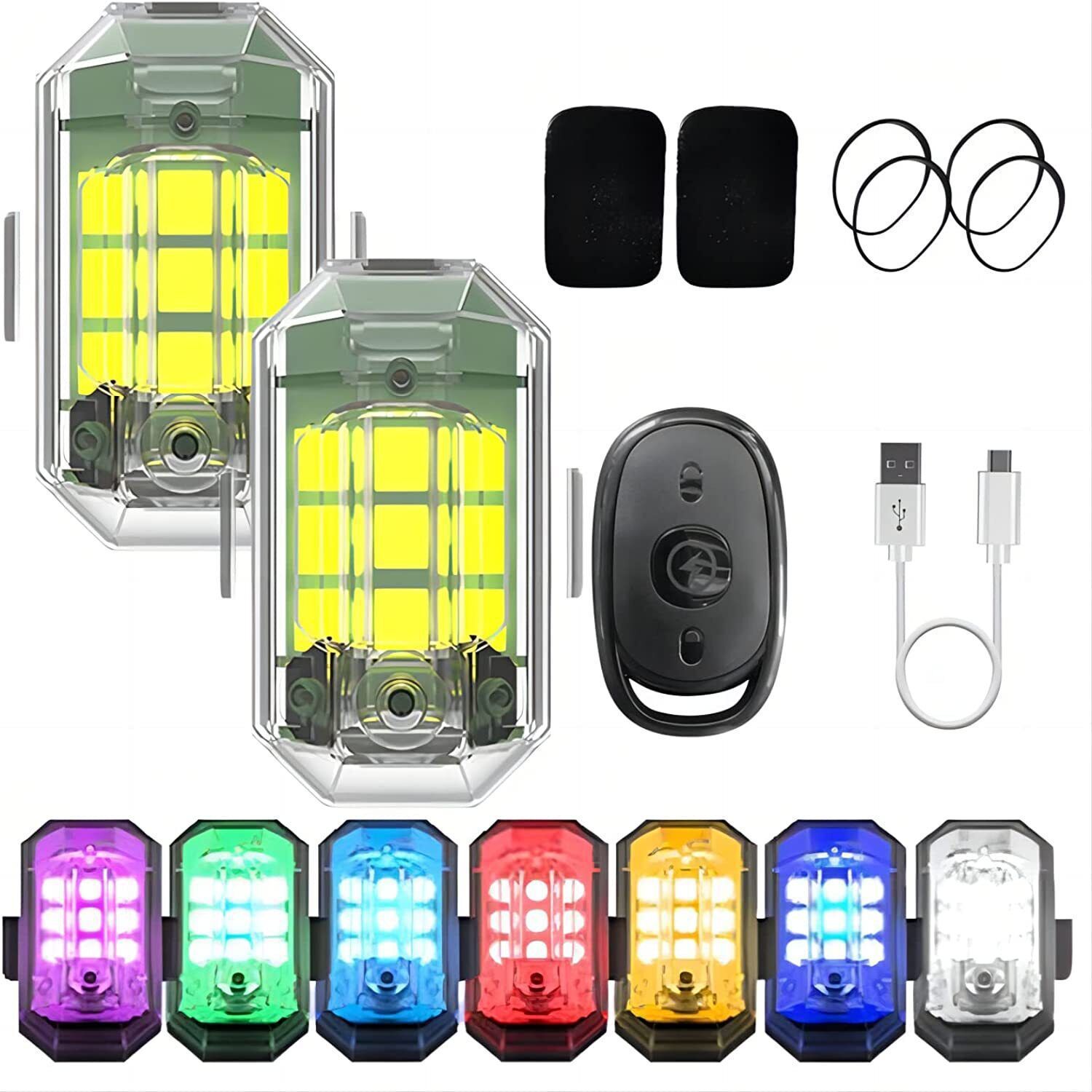 Drone Rc Signal - 1/2/4Pc Remote Motorcycle Lights RC Drone
