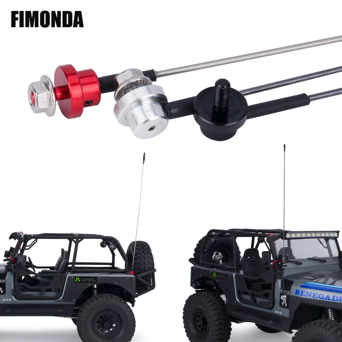 Rc Car Body Shell - 50cm Metal Adjustable Simulation Antenna with