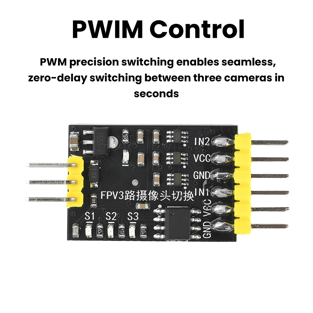 DC5-12V 3-Channel Video Switch - đánh giá và giá Drone Switch Rc