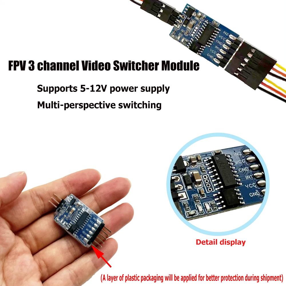 5.8G 3 Channel Video Switcher  - đánh giá và giá Drone Switch Rc