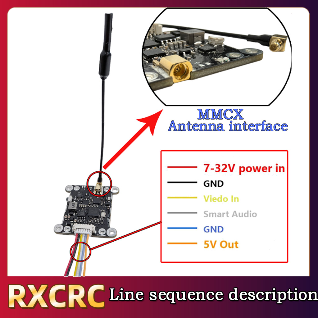 RXCRC 5.8G Module 48CH 1.6W VT - đánh giá và giá Drone Rc Control