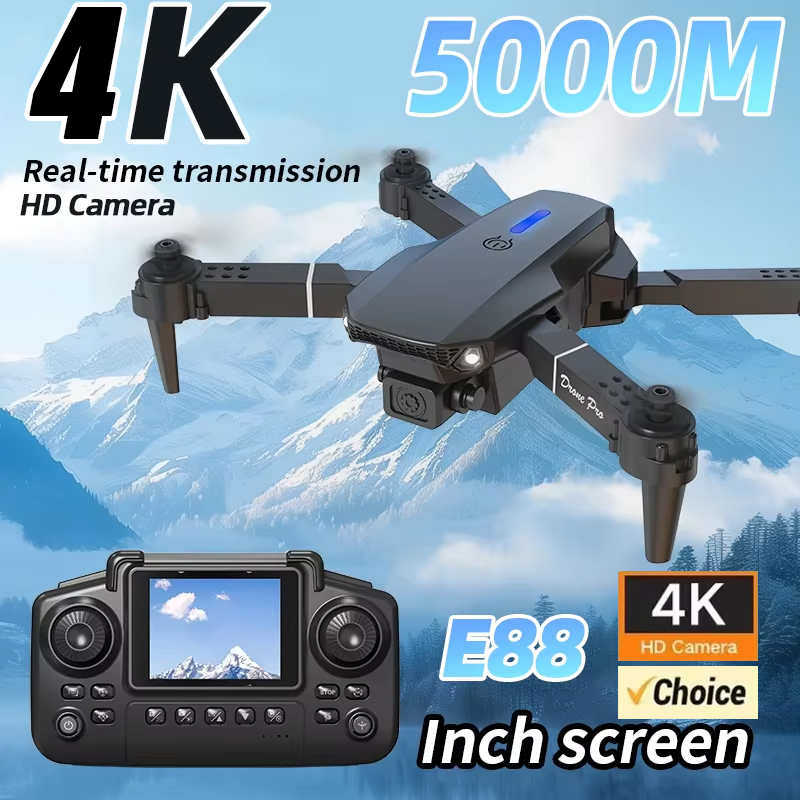 4K Dual-Camera HD Aerial Photo - đánh giá và giá Drone Rc E88 Pro
