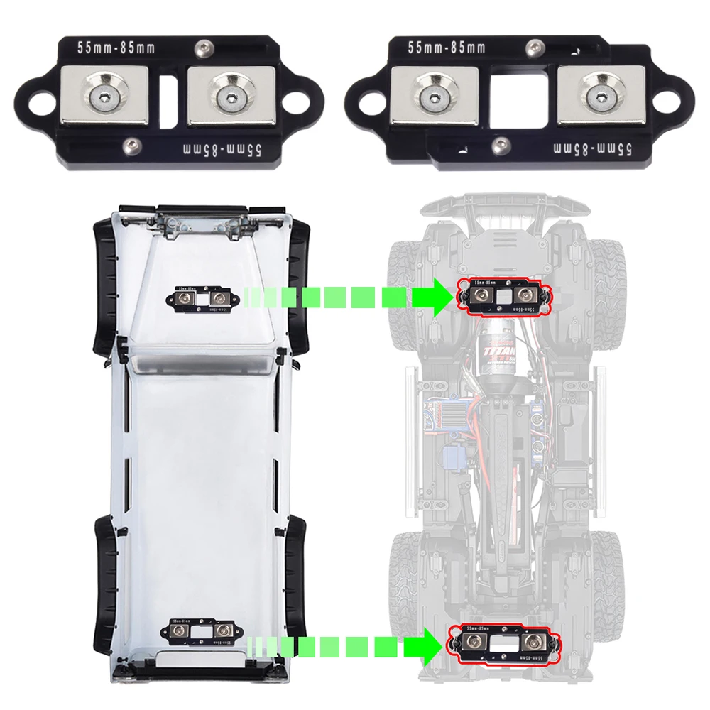4PCS 55-85mm Adjustable Magnet - đánh giá và giá Rc Car Body Shell