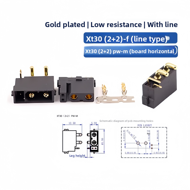 XT30(2+2) XT30PB/PW(2+2) Male  - đánh giá và giá Drone Rc Signal