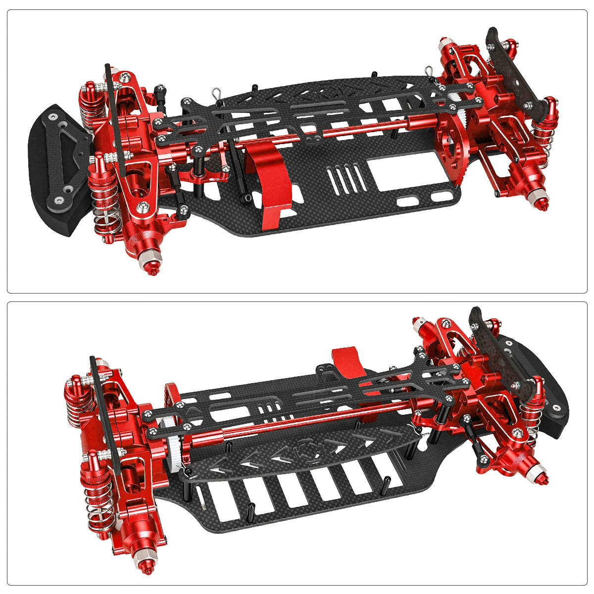 Aluminum & Carbon Fiber Frame  - đánh giá và giá Rc Car Body Shell