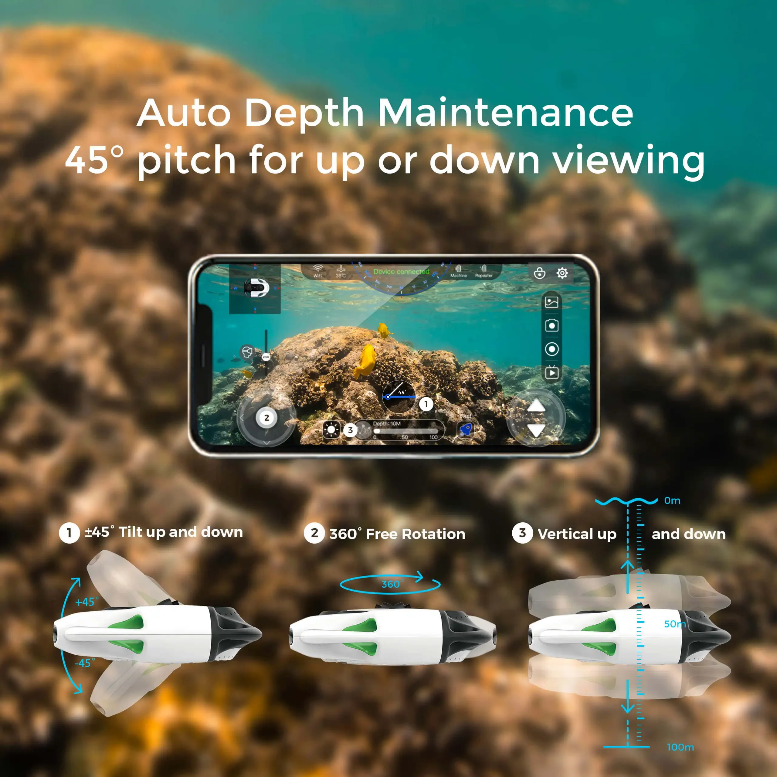 oucan Robot 100M ROV BW Space  - đánh giá và giá Drone Rc Signal