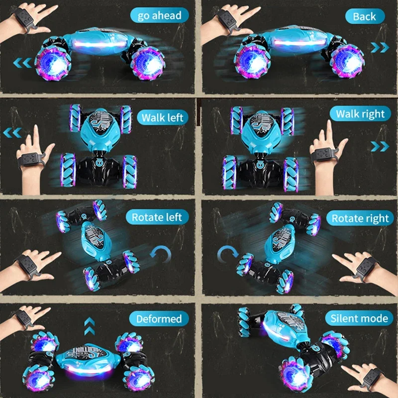 4WD 1:16 Stunt RC Car with LED - đánh giá và giá Drone Lidi Rc